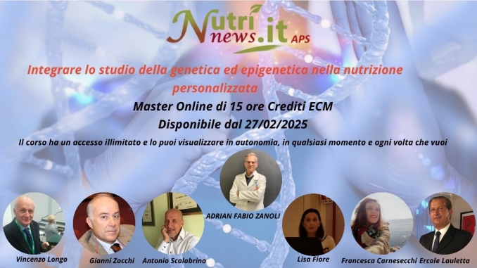 MASTER ONLINE DI 15 ORE DISPONIBILE DAL 27 FEBBRAIO 2025 - NUTRINEWS APS